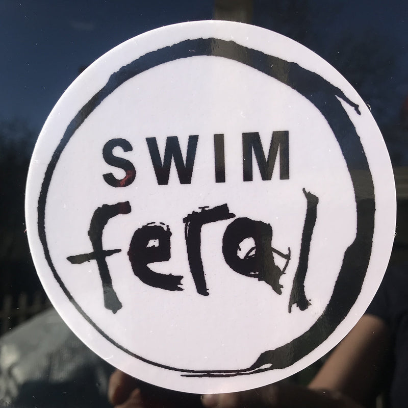 Swim Feral Car Sticker