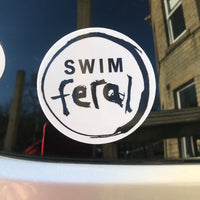 Swim Feral Car Sticker
