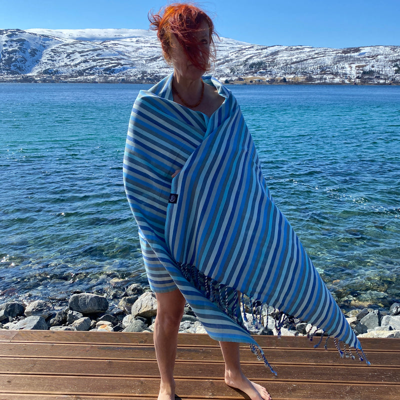 Swim Feral Turkish Towel - Sky Blue